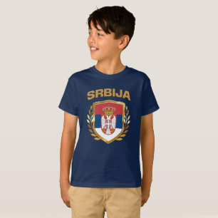 Srbija Flag Shield Serbia T-Shirt