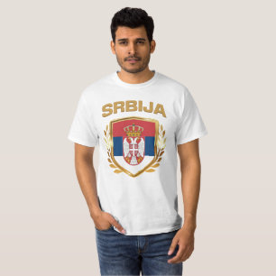 Srbija Flag Shield Serbia T-Shirt