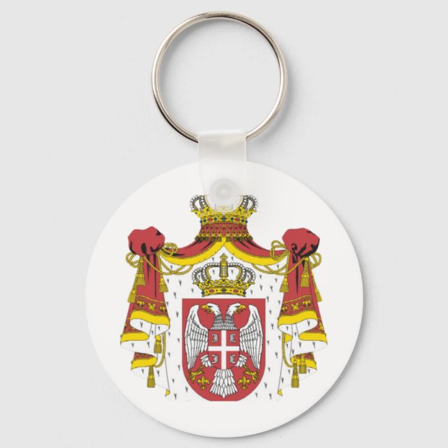 Srbija Grb v Serbian Coat of Arms Key Ring (Front)