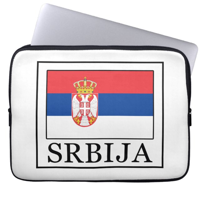 Srbija Laptop Sleeve (Front)