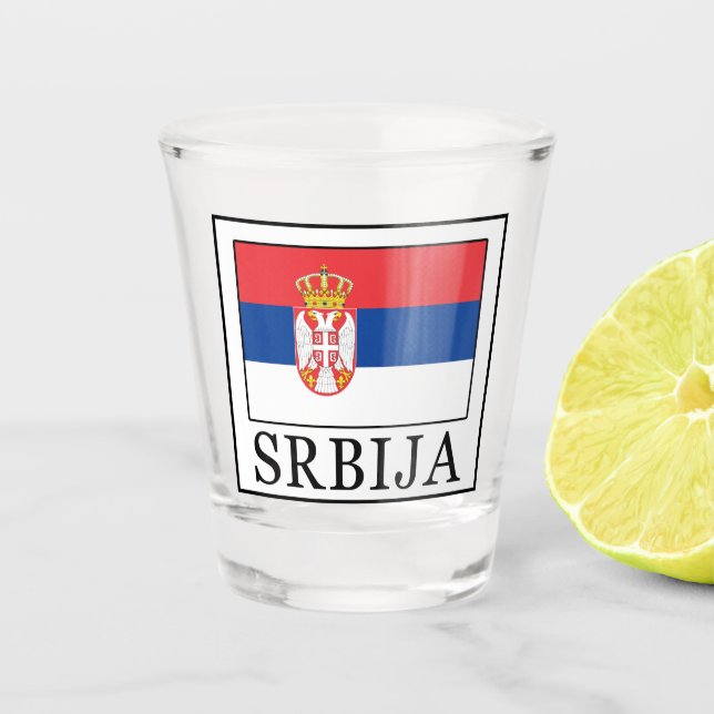 Srbija Shot Glass (Front)