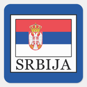 Srbija Square Sticker