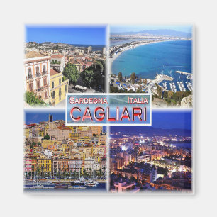 SRD005 CAGLIARI, Sardinia, Mosaic, Fridge Magnet