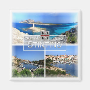 SRD017 STINTINO - Mosaic - Sardinia - Fridge Magnet