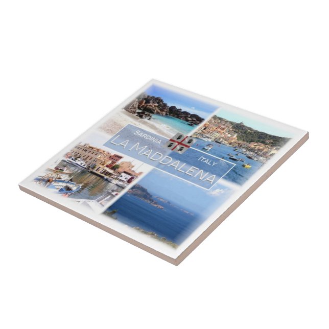 SRD023 LA MADDALENA, Mosaic, Sardinia, Tile (Side)