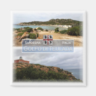 SRD030 GOLFO DI TEULADA, Sardinia, Fridge Magnet