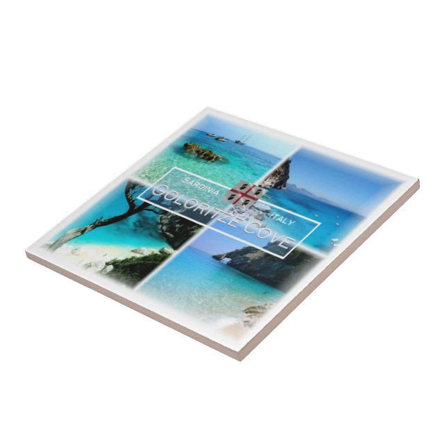 SRD034 COVE GOLORITZE'  Mosaic, Sardinia, Tile (Side)