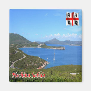 SRD064 ALGHERO PISCHINA SALIDA, Fridge Magnet