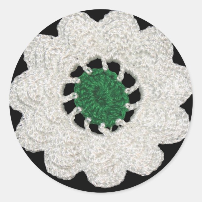 Srebrenica cvijet classic round sticker (Front)