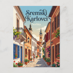 Sremski Karlovci Alley Serbia Postcard