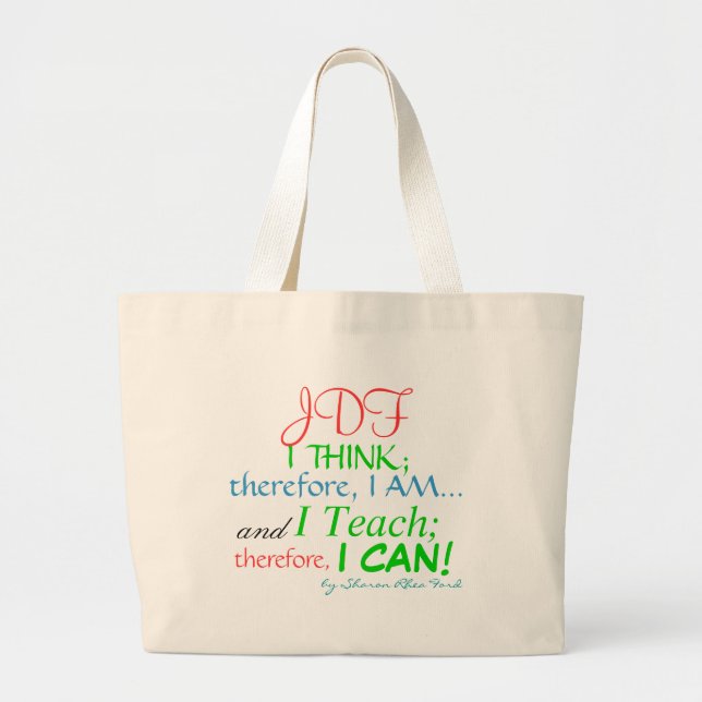 SRF Teacher Quote Tote - Your Initials ! (Front)