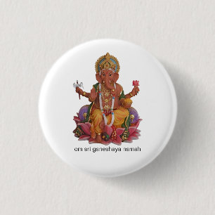 Sri Ganesha Button Badge