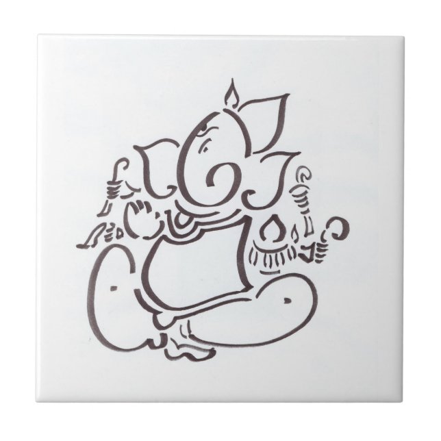 Sri Ganesha Tile (Front)