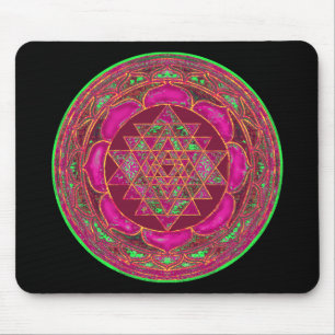 Sri Lakshmi Yantra Mandala Mouse Mat