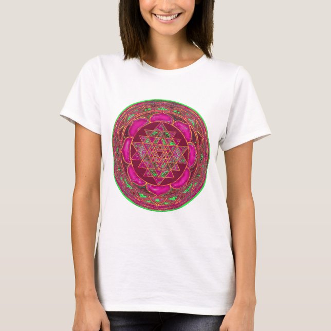 Sri Lakshmi Yantra Mandala T-Shirt (Front)