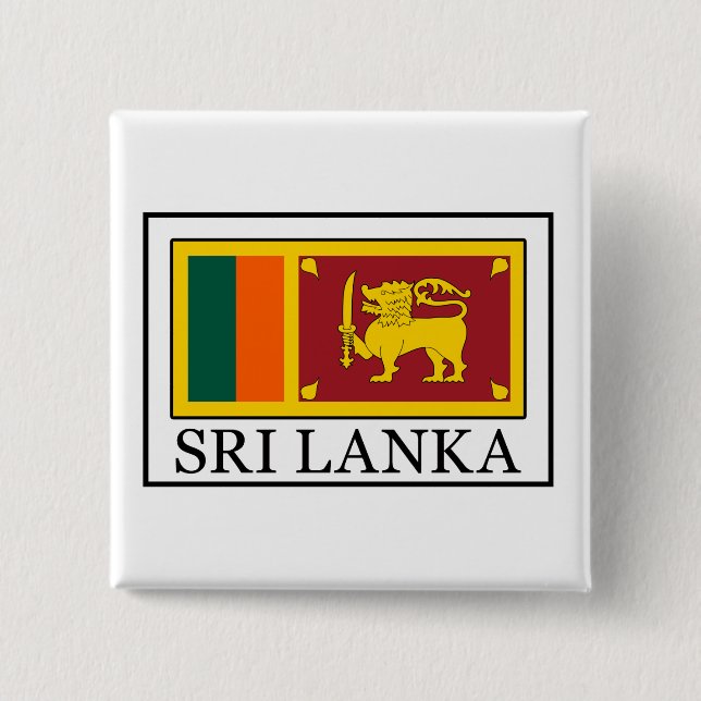 Sri Lanka 15 Cm Square Badge (Front)