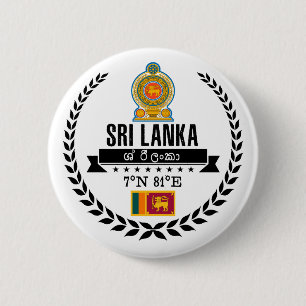 Sri Lanka 6 Cm Round Badge