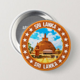 Sri Lanka                                          7.5 Cm Round Badge