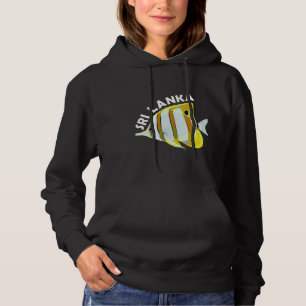 Sri Lanka Butterfly Fish Tropical Coral Marine Ani Hoodie