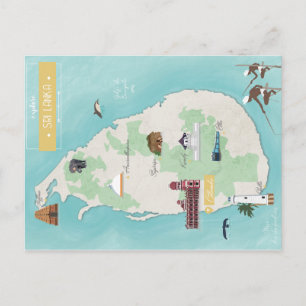 Sri Lanka carte Postcard