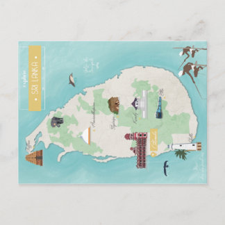Sri Lanka carte Postcard