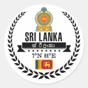 Sri Lanka Classic Round Sticker