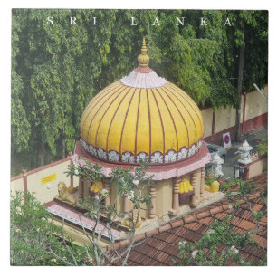 Sri Lanka Colombo temple view ceramic tile