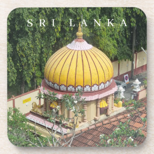 Sri Lanka Colombo temple view coasters