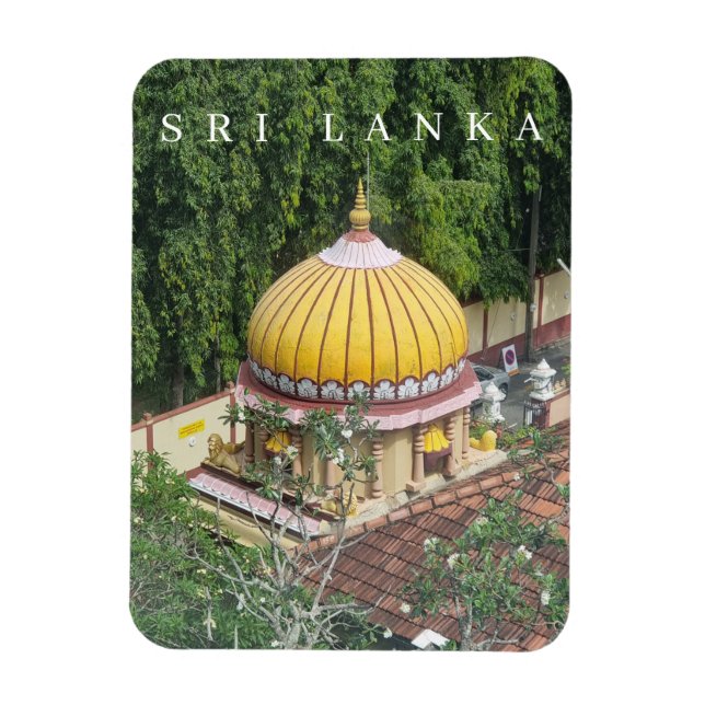 Sri Lanka Colombo temple view magnet (Vertical)