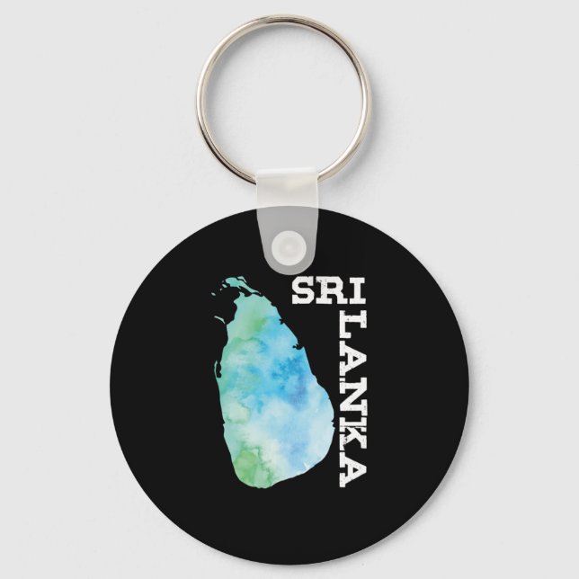 Sri Lanka Country Map Proud Sri Lanka Gift Key Ring (Front)
