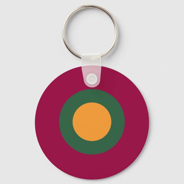 Sri Lanka country roundel flag symbol army aviatio Key Ring (Front)