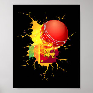 Sri Lanka Cricket T Shirt Gift Poster
