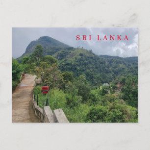 Sri Lanka Ella's Rock view postcard