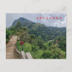Sri Lanka Ella's Rock view postcard