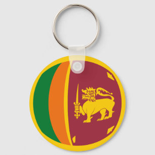 Sri Lanka Fisheye Flag Keychain