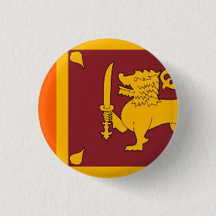 Sri Lanka Flag 3 Cm Round Badge
