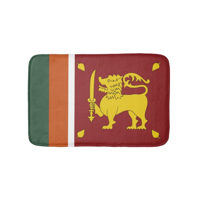 Sri Lanka flag Bath Mat (Front)