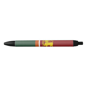 Sri Lanka flag Black Ink Pen
