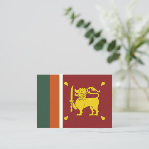 Sri Lanka flag Card