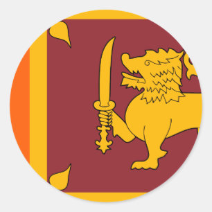 Sri Lanka Flag Classic Round Sticker