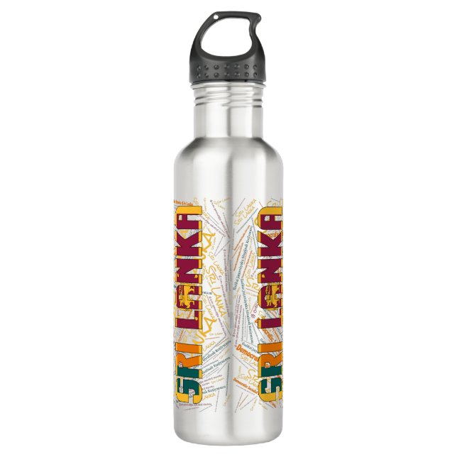 Sri Lanka Flag Gorgeous Patriotic 710 Ml Water Bottle (Front)