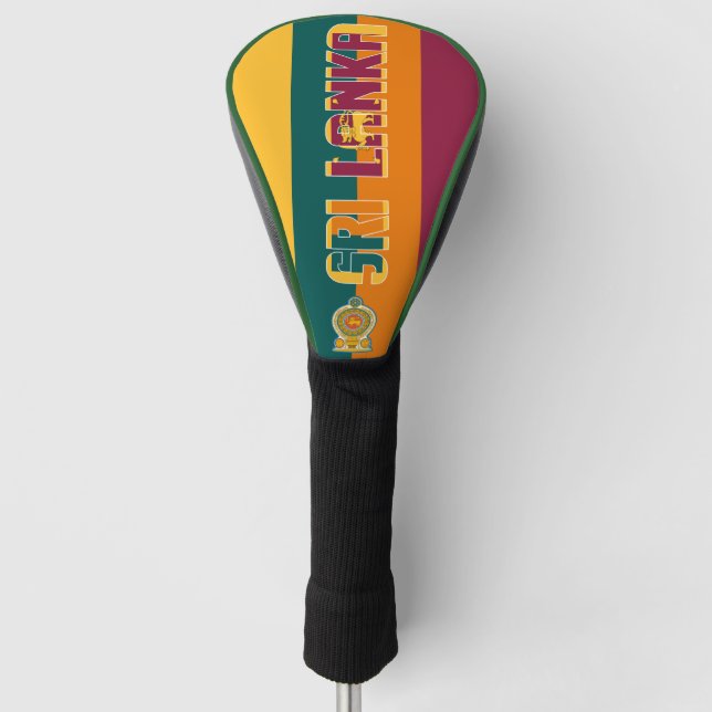 Sri Lanka Flag Gorgeous Patriotic Golf Head Cover (Front)