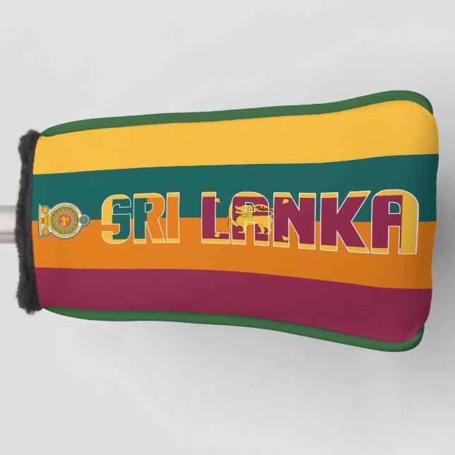 Sri Lanka Flag Gorgeous Patriotic Golf Head Cover (Front)