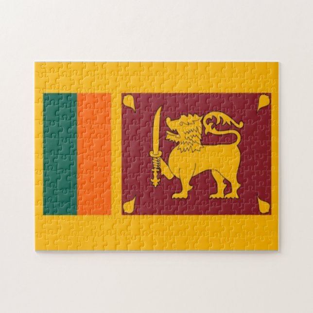 Sri Lanka - Flag - Jigsaw Puzzle (Horizontal)