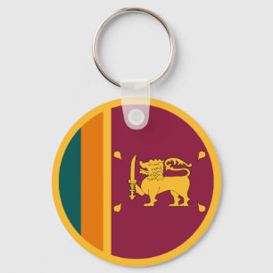 Sri Lanka Flag Key Ring