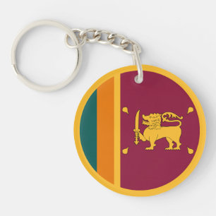 Sri Lanka Flag Key Ring