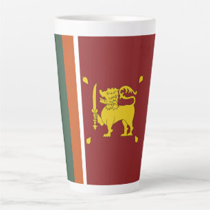 Sri Lanka flag Latte Mug