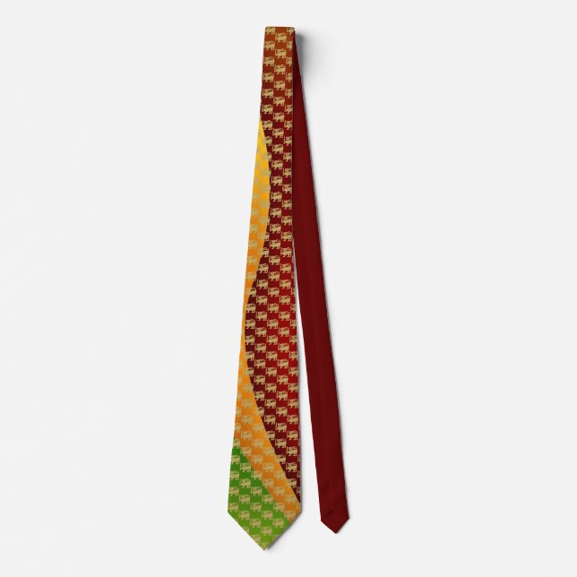 Sri Lanka Flag Lion Tie (Front)