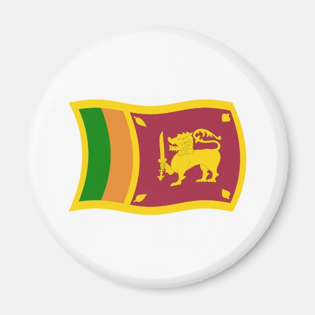 Sri Lanka Flag Magnet (Front)
