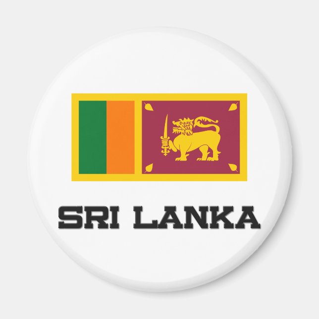 Sri Lanka Flag Magnet (Front)